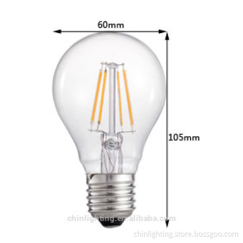 Vintage Edison light bulbs LED A19 A60 Filament bulbs ES CE RoHs UL listed
